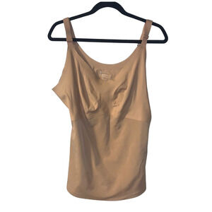 Honeylove Women's Liftwear Tank Plus Size 2X Shapewear Slimming Bra Top Beige